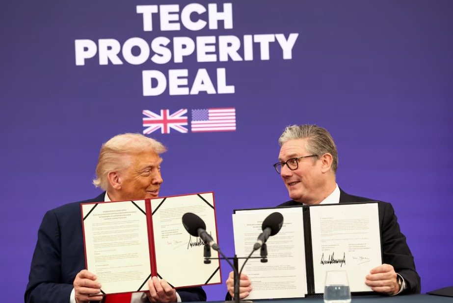 Trump y Starmer sellan una alianza tecnológica sin precedentes entre EE.UU. y el Reino Unido