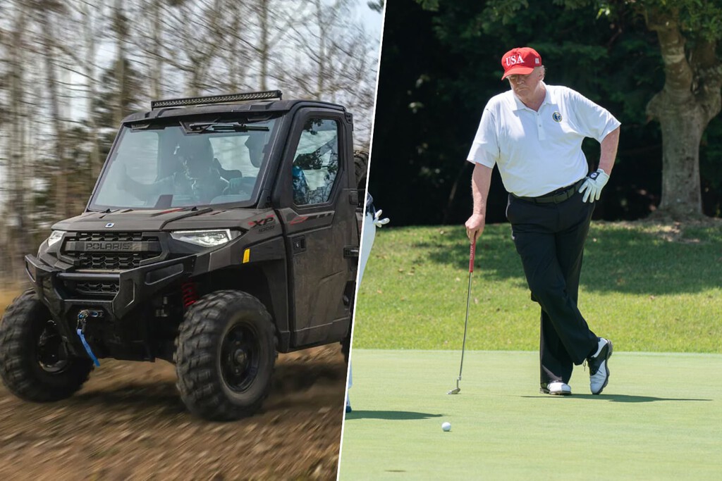 El Servicio Secreto adquiere un carro de golf blindado para la protección de Trump