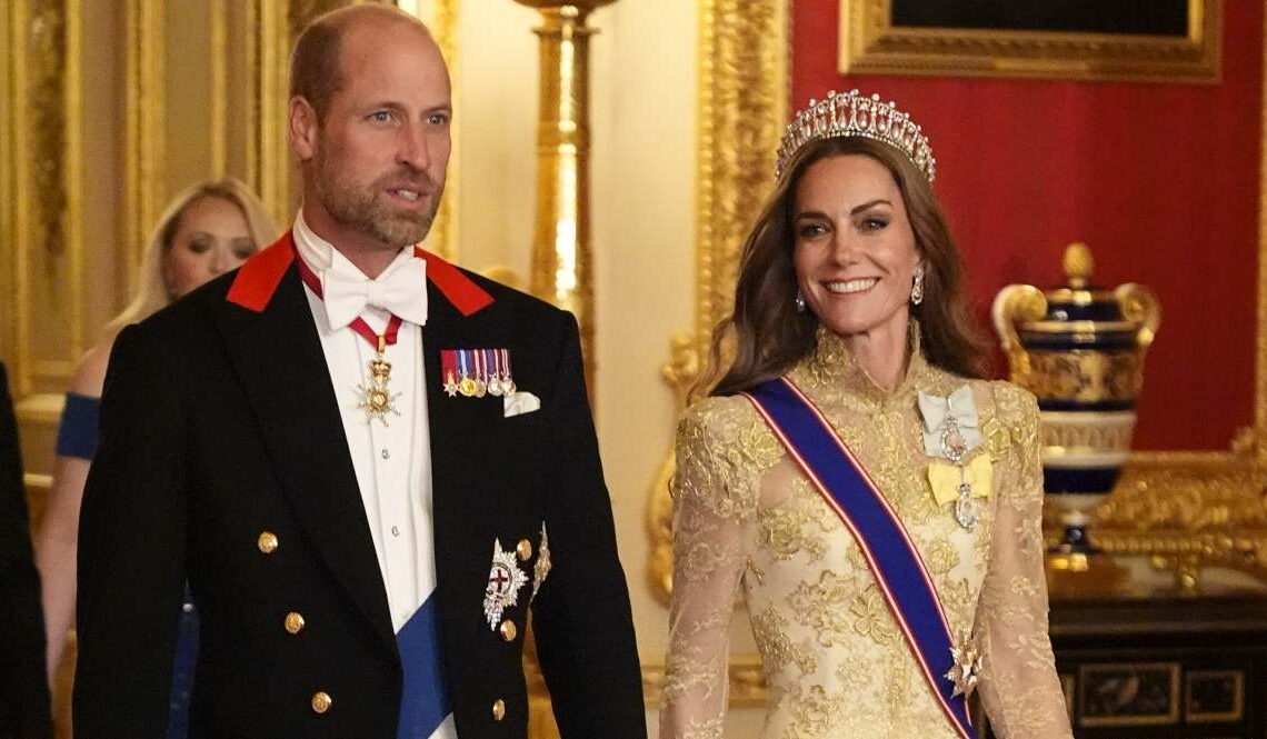 Kate Middleton deslumbra con la tiara de Lady Di en la cena de Estado con Trump