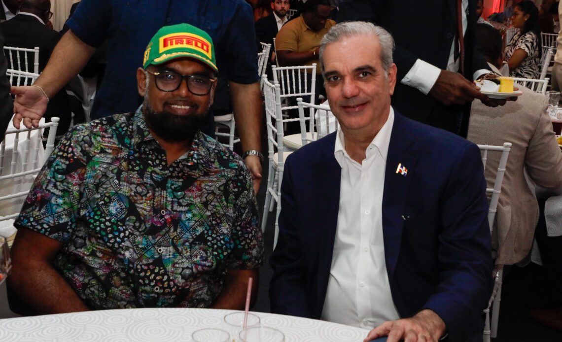Presidente Abinader Llega a Guyana para Reunión Bilateral con el Presidente Irfaan Ali